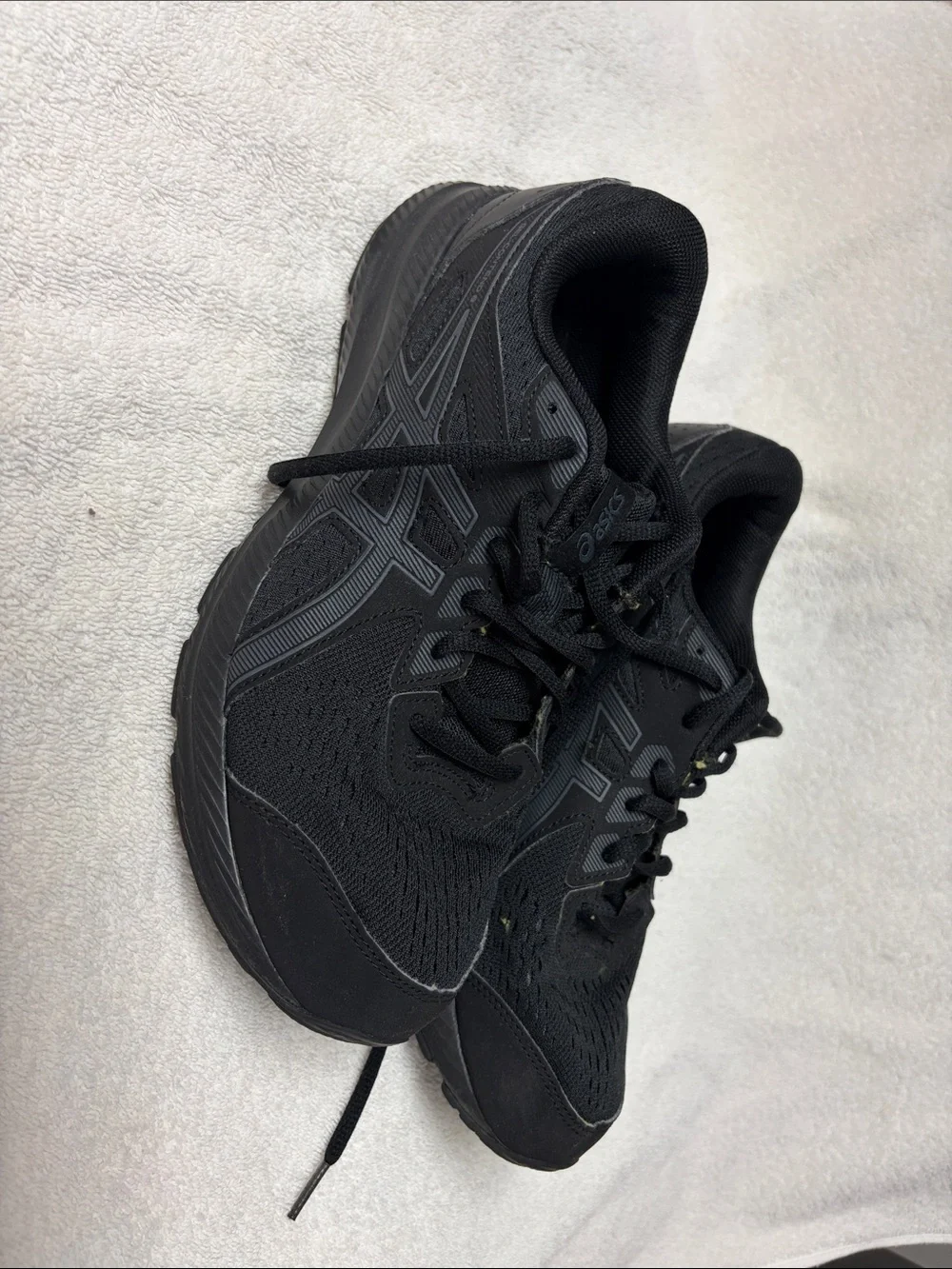 ASICS GEL-Contend 8 Men’s Black Running Walking Shoes Size